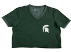 Alta Gracia Ladies Michigan State Spartans Ncaa T-Shirt Cropped Top Size M