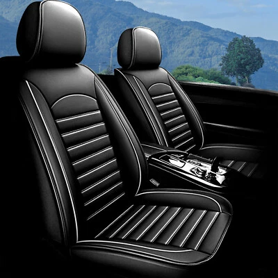 Faux Leather Front&Rear Cushion Pad Car 5-Seat Cover For Nissan Rogue 2010-2024 Foto 1 de 4