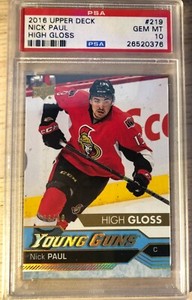 Nick Paul Young Guns High Gloss /10 Population 1!!!