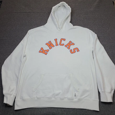 Levis New York Knicks Hoodie Mens 2XL XXL White Sweater NBA Cover