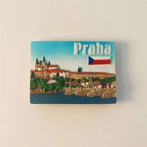 Praha Fridge Magnet Refrigerator Sticker Home Decor Resin Prague Czech Souvenir - Picture 1 of 4