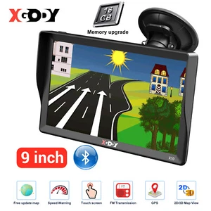 XGODY 9'' BT GPS Navigator Sunshde Sat Nav Lifetime AU Map Portable Truck LGV - Picture 1 of 17