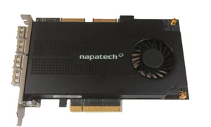 Tarjeta de interfaz de red inteligente de análisis de paquetes Napatech NT40E3-4-PTP 4 puertos 10 GbE - Imagen 1 de 4