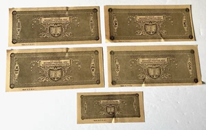 Billetes de moneda universitarios de práctica empresarial 25c, $1, $2, $10 $100. Serie MAV480 - Imagen 1 de 7