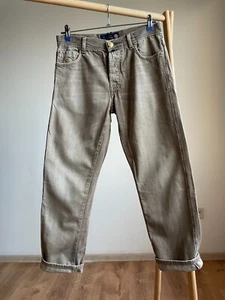 Denim con ribete Luigi Borrelli Filangieri Royal Collection talla 32 - Imagen 1 de 16