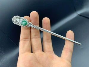 VTG Austrian Silver Lettrer Opener Marked Antiko 800 W/ Steiermark Enamel Shield - Picture 1 of 8