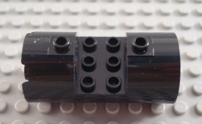 LEGO Black 3x6x2 2/3 Star Wars Space Engine Cylinder Parts and Pieces - Image 1 of 1