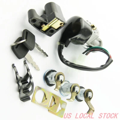 For Honda Motorcycle Ignition Switch Seat Lock Key CN250 Helix 1986-2007 Foto 1 de 4