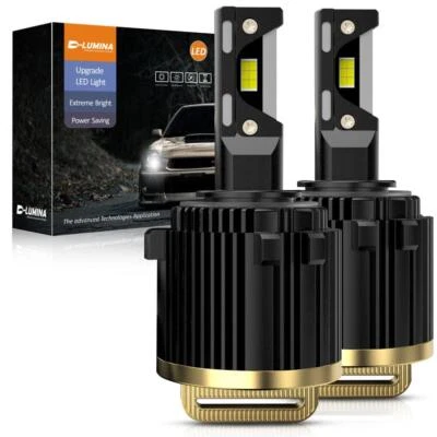 VW Golf MK6 MK7 H7 LED Upgrade Headlight Bulbs, CANBUS 120W 12000LM 6500K White - Image 1 of 4