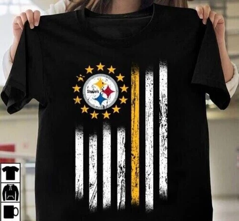 pittsburgh?steelers men t-shirt black cotton all sizes s to 3xl Cover