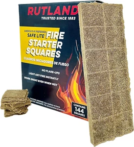 50B Safe Lite Fire Starter Squares for Fireplaces, Grill Pits, Campfires, BBQ & - Picture 1 of 12