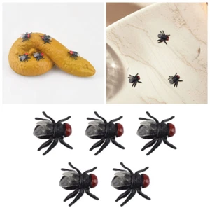 5-teiliges Mini-Plastik-Fliegen-Streichspielzeug - Realistische Scherzartikel - Bild 1 von 9
