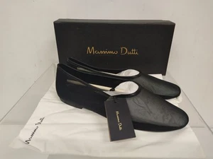 Massimo Dutti Ballerina Rejilla Damen Ballerina Sommerschuhe schwarz Gr.41 Neu. - Bild 1 von 18