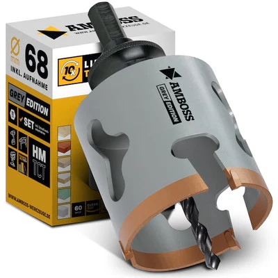 AMBOSS WERKZEUGE Amboss HM Lochsäge 68 mm-(inkl. 6 kant Standardaufnahme)