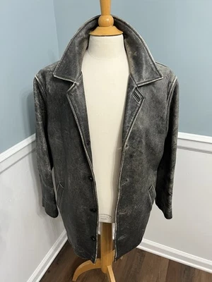 Abrigo de coche de cuero mediano Dean Winchester Supernatural Wilsons M Julian flashback Foto 1 de 4