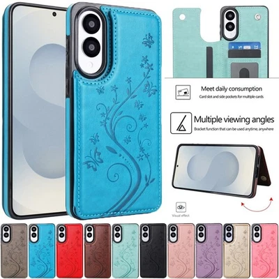 For Samsung A17 A16 A36 A56 A15 A35 A55 A54 Leather Wallet Card Flip Case Cover - Image 1 of 4