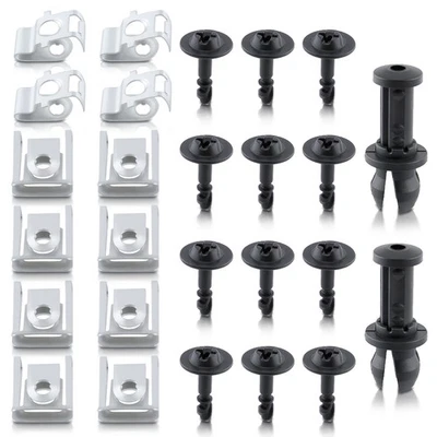 Kit de parafusos clipes de proteção contra respingos motor sob a tampa ajuste Audi (A4 / A5 / Q5) 26 peças - Imagem 1 de 4