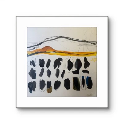 原版风景 4 抽象绘画画廊纸 12x12 签名 — 第 1/4 张图片