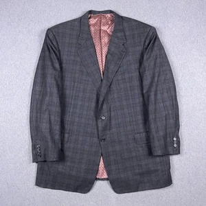 Blazer Carroll & Co de colección para hombre 50 (?) Gris Cuadros Hickey Freeman Hecho en Unión - Imagen 1 de 14
