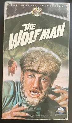 The Wolf Man (1941) VHS NTSC 1991 MCA 4:3 B&W NR Universal Monsters Collection - Image 1 of 3