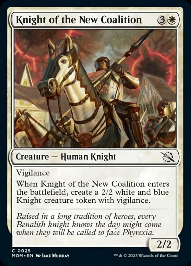 x1 Knight of the New Coalition - March of the Machines - NM - MTG - Image 1 of 1