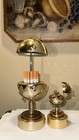 Rare Vintage Musical Globe Cigarette Holder & Table Lighter Set - 1950s/1960s 