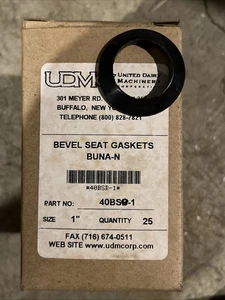 "Caja de 25 juntas de asiento biselado de 1"" 40BSB-1 BUNA-N NUEVAS EN CAJA" - Imagen 1 de 2