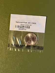 2015 National Park 25C Coin Uncirculated-60 Taratoga - Picture 1 of 2