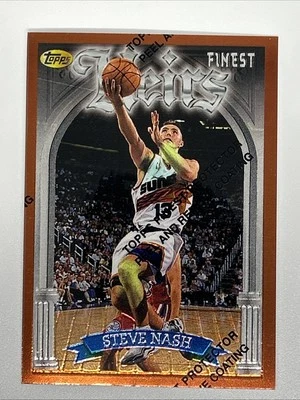 Steve Nash 1996-97 Topps Finest Bronze #217 RC Common w/coating Greening Heirs - Image 1 of 2