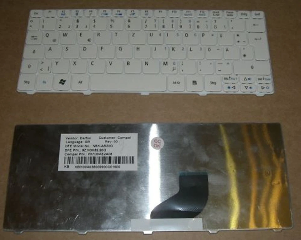 Tastatur Gateway Mini LT21 LT2100 deutsch Keyboard Ersetzt Model MP-09H26D0-698 - Bild 1 von 1