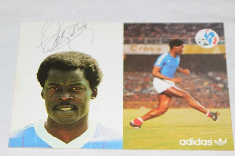 Postcard Adidas Vintage Player Federation French Football Marius Tresor Cover