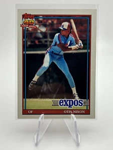 Tarjeta de béisbol 1991 Topps #558 Otis Nixon Montreal Expos MLB - Imagen 1 de 2