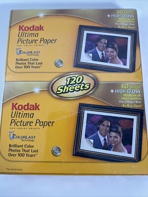 Kodak Ultima Photo Paper 175 Sheets High Gloss 4x6" Colorlast Technology NOS - Image 1 of 3