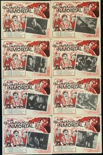 THE IMMORTAL GARRISON Russian 1956 VASIL MAKAROV MEXICAN LOBBY CARD SET 