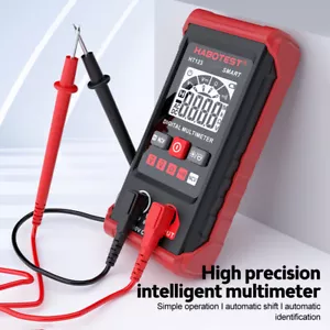 HABOTEST HT123 Multímetro Digital Voltímetro Inteligente Ohmímetro AC DC Medidor Probador - Imagen 1 de 20
