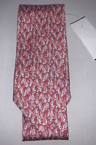 Salvatore Ferragamo Pink Neck Tie 100% Silk Brand New NWT - Picture 1 of 6