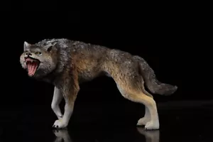 Earth Story Male Dire Wolf Model Prehistoric Animal Figure Adult Kids Gift Toys - Picture 1 of 9