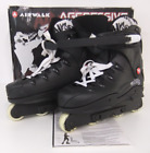 Airwalk Aggressive Inline Skates Size 11 Black & White Boxed Rollerblades Vgc#w7