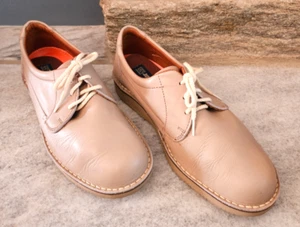 Men’s Dexter Taupe Leather Boat Shoes Size 9-1/2 WW Made USA EXCELLENT CONDITION - Picture 1 of 10