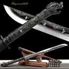 Eagle Saber Knife Sharp Spring Steel Outdoor Broadsword Dao Sword Katana -Dragon