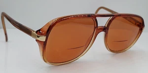 Vintage Luxottica Stanley Brown Pilot Sunglasses Italy FRAMES ONLY - Picture 1 of 7