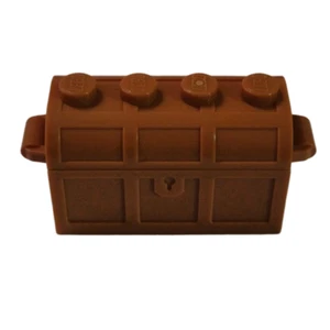 Lego-Behälter Schatztruhe mit Schlitzen auf der Rückseite (#4738 3-09) - Bild 1 von 4