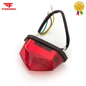 Rojo 12V motocicleta trasera luz trasera freno señal de giro indicador Universal Racing - Imagen 1 de 10