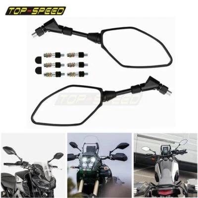 Espejos retrovisores laterales para motocicleta E24 para YAMAHA MT-01 03 07 09 FZ-07 FZ-09 FZ-10 Foto 1 de 4