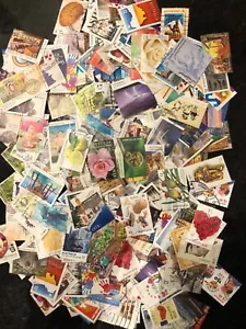 AUSTRALIAN STAMPS 250 $1.00 & $1.10 sheet stamps off paper Kiloware/Used/Bulk - Picture 1 of 3