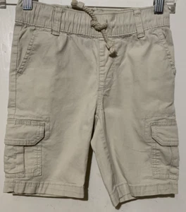 Arizona Jean Co Boys Cargo Shorts Size XS 6/7 – Beige, Drawstring, Stretch Fit - Picture 1 of 8