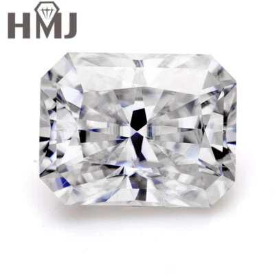 Top Colors Radiant Crushed Ice Cut High Carbon Diamond Moissanite Loose - Image 1 of 4
