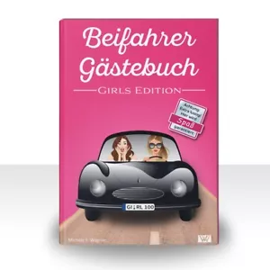 Beifahrer Gästebuch | GIRLS EDITION: Lustiges Geschenk zum 18. Geburtstag - Bild 1 von 6