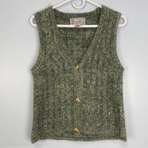 VTG Reference Point Silk Mohair Blend Sweater Vest Sz Small S Topper Cottage - Picture 1 of 7