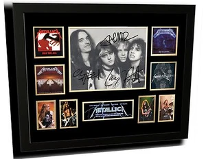 METALLICA SIGNED LIMITED EDITION FRAMED MEMORABILIA - Picture 1 of 7